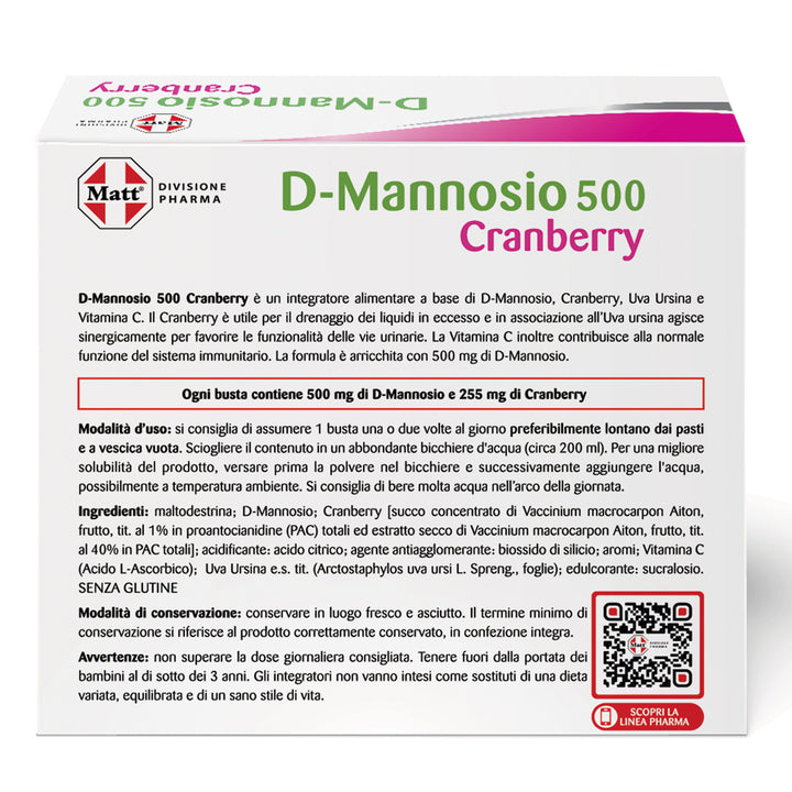 D-Mannosio 500 Cranberry