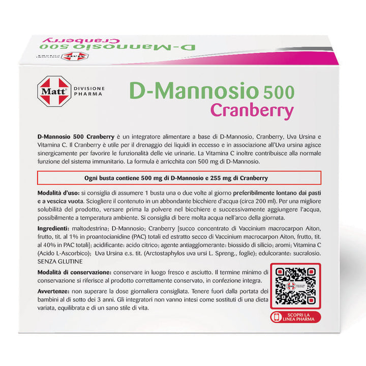 D-Mannosio 500 Cranberry