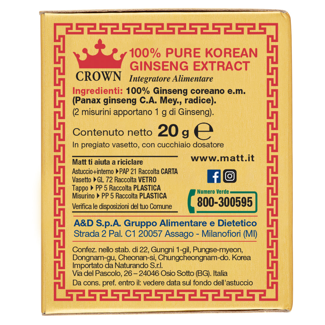 Ginseng Estratto Puro 100%