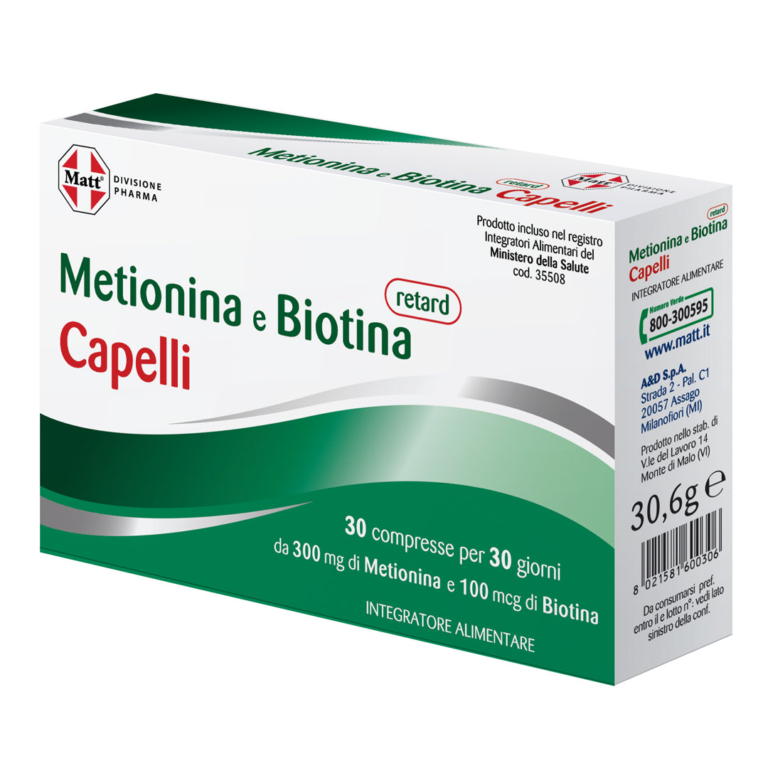 Metionina e Biotina retard Capelli