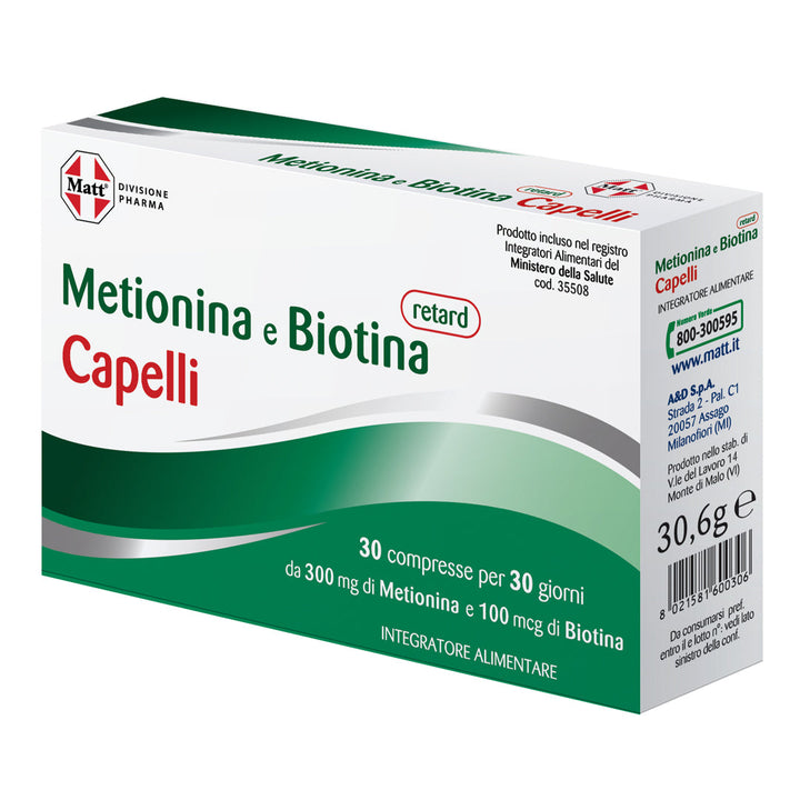 Metionina e Biotina retard Capelli