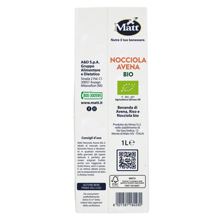 Nocciola Avena bio