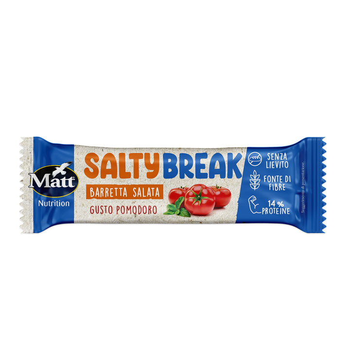 fronte del Salty Break, barretta fonte di fibre e proteica