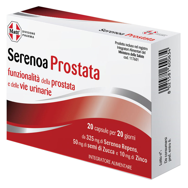 Serenoa Prostata, integratore per la prostata e vie urinarie. Lato sx