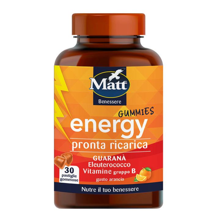 Energy Gummies. Integratore Guaranà e Vitamine del Gruppo B