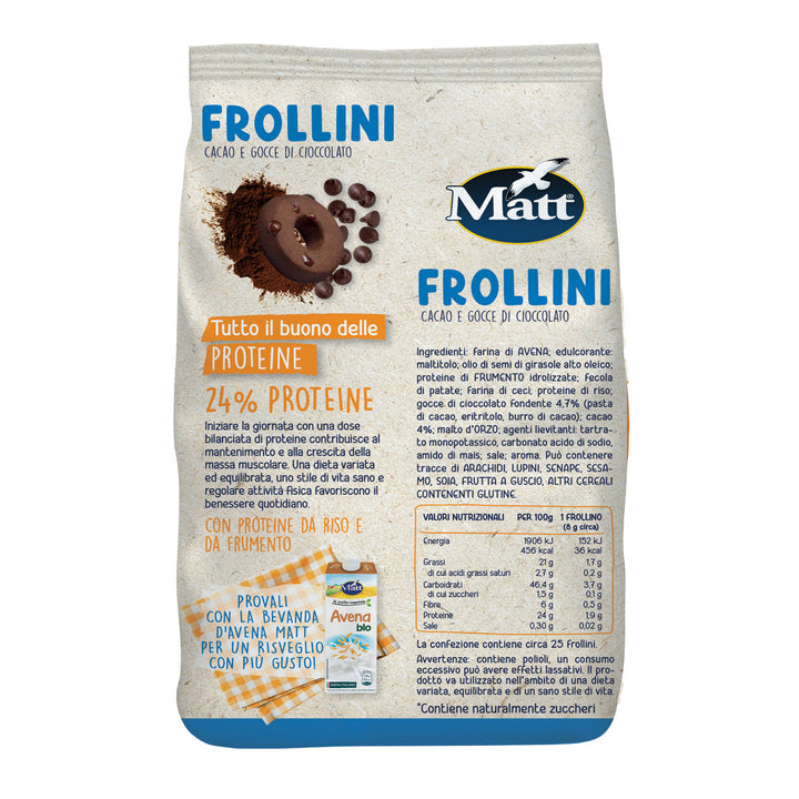 Frollini cacao e gocce di cioccolato