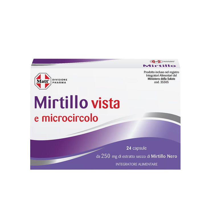 Mirtillo vista. Integratore per la vista e il microcircolo